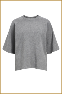 Alternative view of OBJECT- OBJREYNARD 2/4 noos pullover grijs-OBJ250027