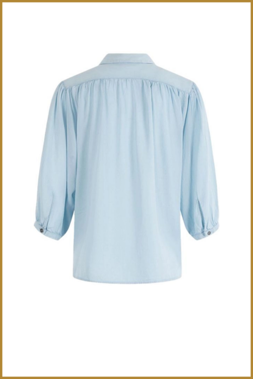 MSCW-Blouse Jorn-blauw-MOS250002 - Afbeelding 2