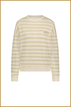 Alternative view of NUKUS-Noa pullover stripes-Off white-NUK250014