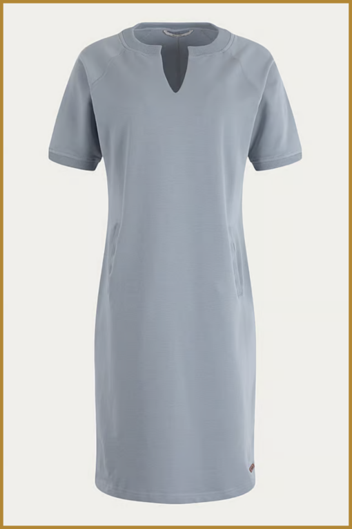 MSCW-Jurk Wild-Grey blue solid-MOS250017 - Afbeelding 2