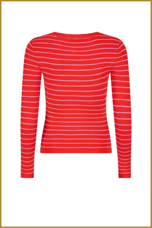 YDENCE-Knitted top Devina-YDE250008 - Afbeelding 2