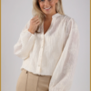 NUKUS-Daan blouse embroidery-Off whiter-NUK250012