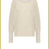 NUKUS-Batwing pullover plain-sand-NUK250015