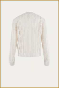 Alternative view of MSCW-Pullover Boaz-Offwhite-MOS250007