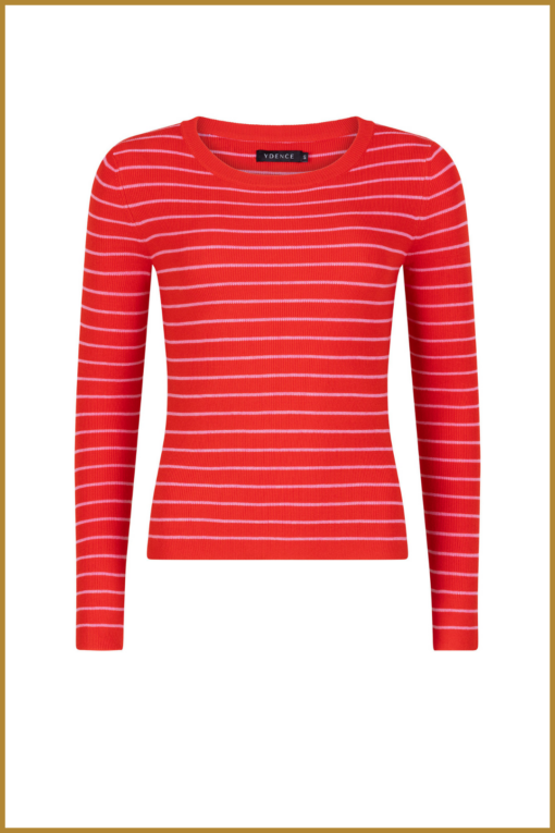 YDENCE-Knitted top Devina-YDE250008