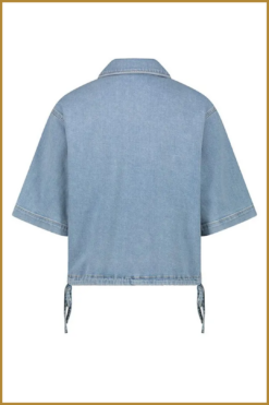 Alternative view of NUKUS-Jessie blouse-bleached denim-NUK250029