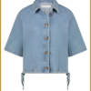 NUKUS-Jessie blouse-bleached denim-NUK250029