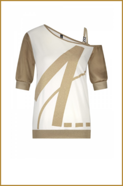 ZIP73- Top One Shoulder Gold-ZIP250002
