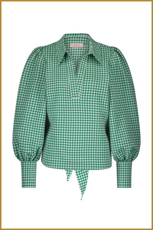 STUDIO ANNELOES-Femke check blouse-STU250018 - Afbeelding 2