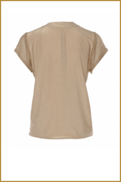 Alternative view of ZIP73-Top 2-Half Gold/Off-white -ZIP250007