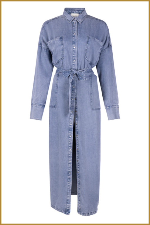 AAIKO-Dress Dilien-Denimblue-AAI250013 - Afbeelding 2