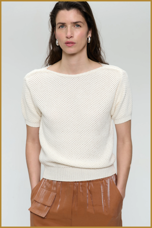 JL-Cotton knit top offwhite-JAN250019