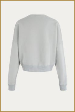 Alternative view of MSCW-Sweater Jesse-Pebble solid-MOS250031