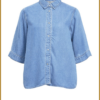 OBJECT-objframe 2/4 denim top-OBJ250031