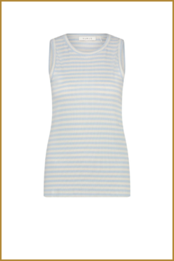 Alternative view of NUKUS-  Stefania Singlet Stripes offwhite blauw-NUK250101