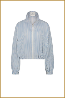 Alternative view of NUKUS-Deveny jacket stripe offwhite sky-NUK250102