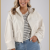 NUKUS-Jente jacket-off white-NUK250034
