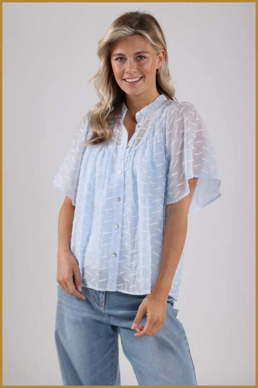 NUKUS-Bianca blouse-sky-NUK250028