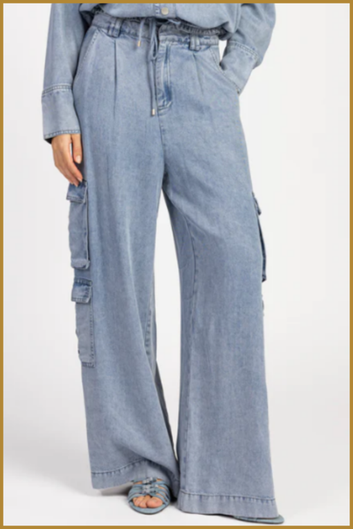 AAIKO-Gilet Alica-Denimblue--AAI250012