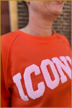 Alternative view of INUz-Sweater Icon oranje-INU250121