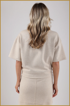Alternative view of NUKUS-Lotte sweat-sand-NUK250042