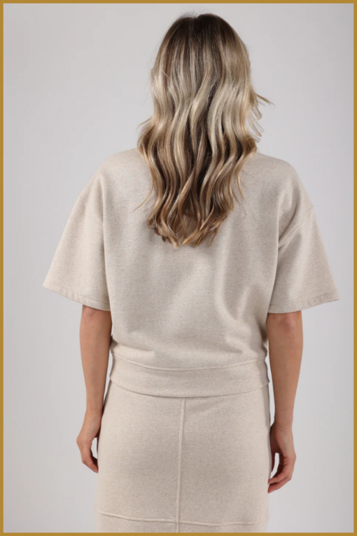 NUKUS-Lotte sweat-sand-NUK250042 - Afbeelding 2