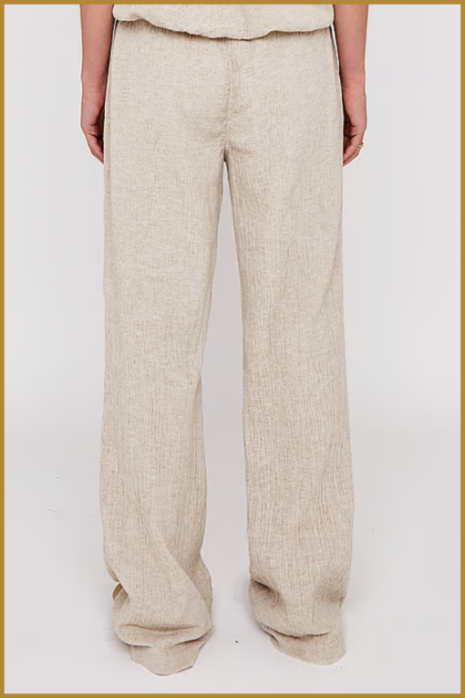 MSCW-Broek Percy-Sand solid-MOS250003 - Afbeelding 2