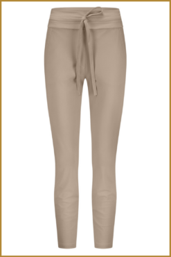 Alternative view of STUDIO ANNELOES-Summer start up trousers latte -STU250043