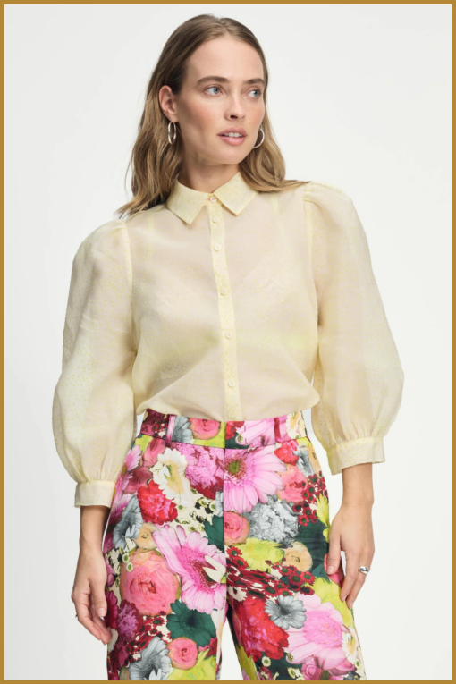POM-Blouse Lime-POM250011