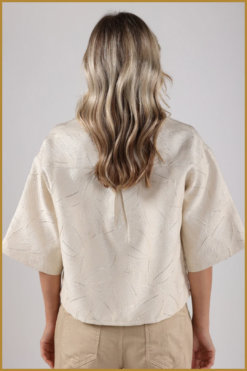 Alternative view of NUKUS-Leena blouse-offwhitel-NUK250040