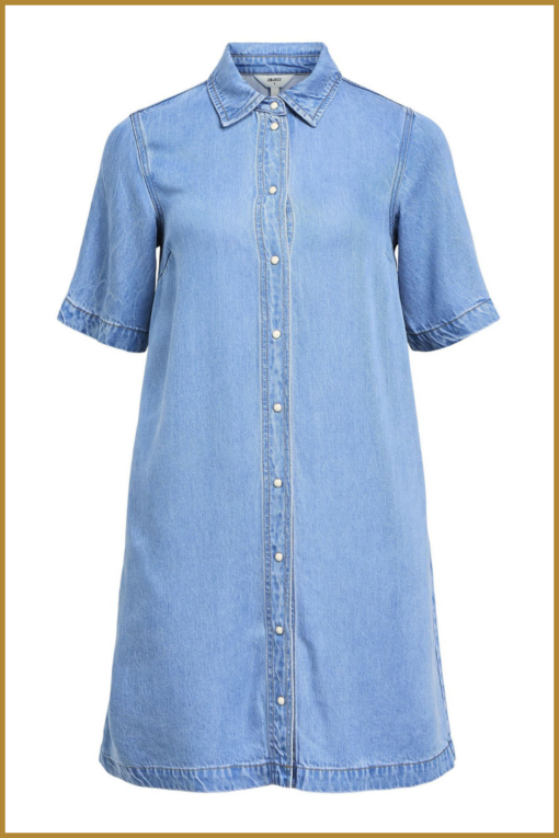 OBJ250034 Objframe denim dress - Afbeelding 2