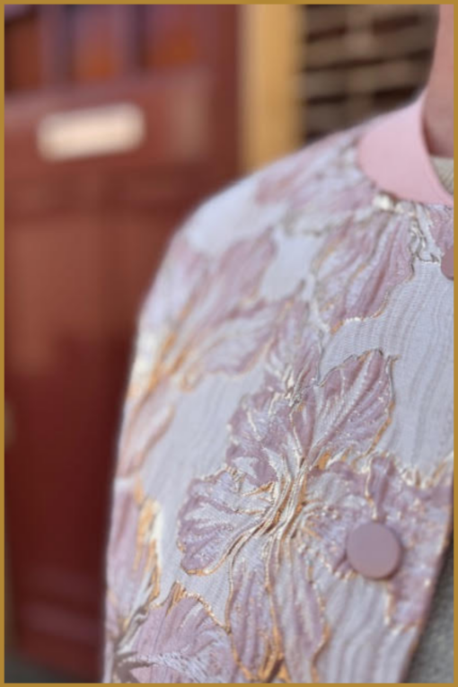 INUZ- Bomber flower roze-INU250116 - Afbeelding 2