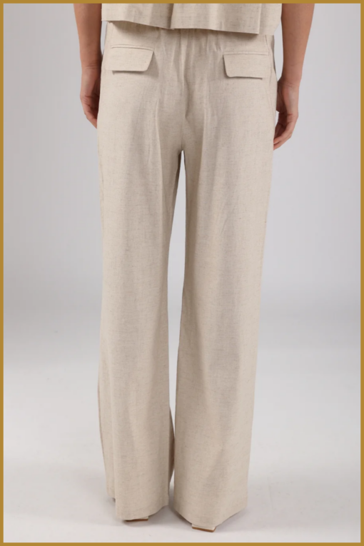 NUKUS-Eline pants-sand-NUK250046 - Afbeelding 2