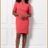 STUDIO ANNELOES -Simplicity ssl dress cral red-STU250045