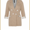 ZIP73- Blazer Pinstripe Caramel -ZIP250003
