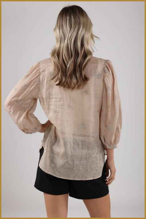NUKUS-Lena blouse-sandl-NUK250041 - Afbeelding 2