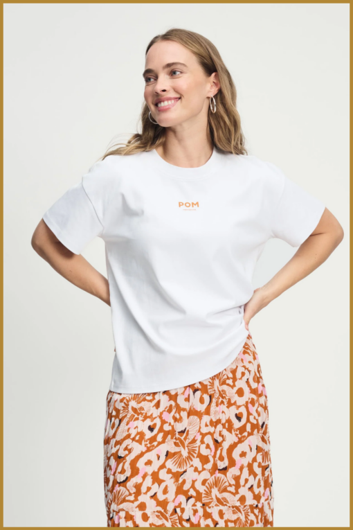 POM- Tshirt adventurist wit-POM250062 - Afbeelding 2