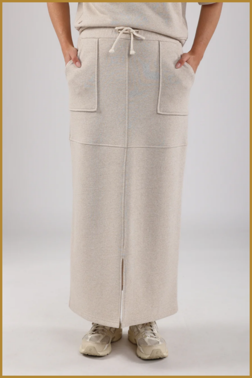 NUKUS-Maartje skirt-sand-NUK250049