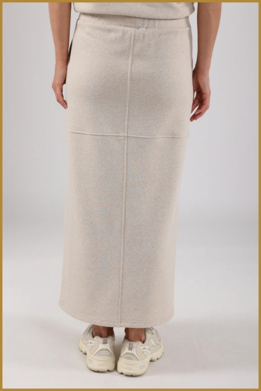 NUKUS-Maartje skirt-sand-NUK250049 - Afbeelding 2