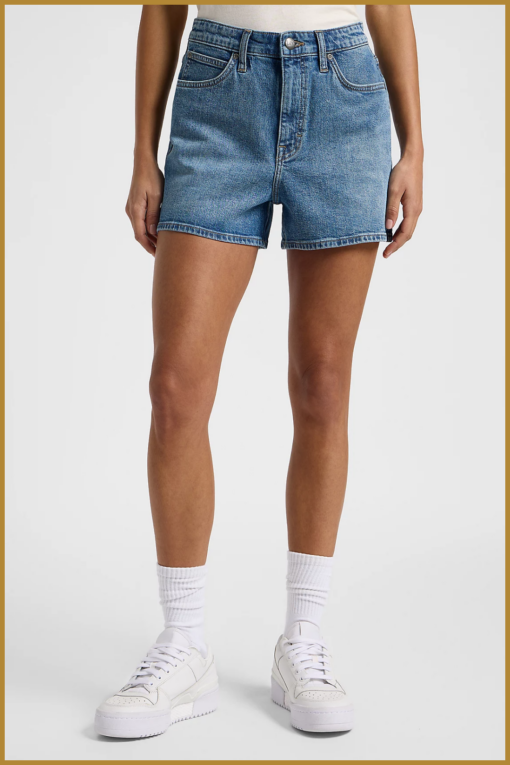LEE- carol short blue wire blauw-LES250014