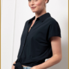 Studio Anneloes blouse met strik – Lena in blauw