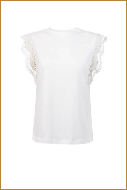 Aaiko Cora Fancy Co top wit - Afbeelding 2