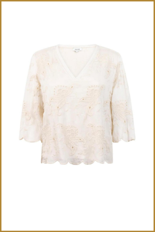 AAIKO-Blouse Marisha-Creme-AAI250036 - Afbeelding 2