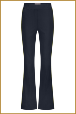Alternative view of Studio Anneloes Nola Tape Flair Trousers Dark Blue-STU250053