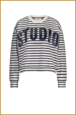 Alternative view of STUDIO ANNELOES Puck sweater blauw STU250064