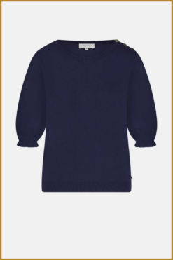Alternative view of FABIENNE-Molly Short Sleeve Pullover blauw-FAB250039