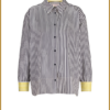 STUDIO ANNELOES- Tamar stripe blouse ddark blue offwhite-STU250047