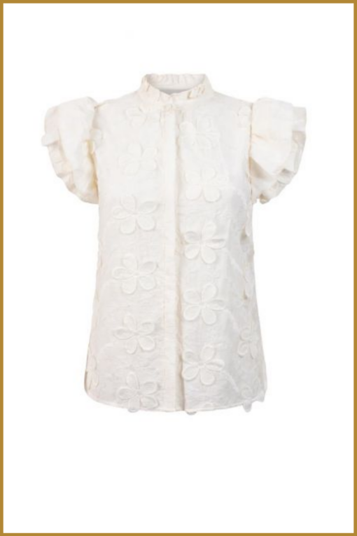 AAIKO-Top Gezana Embroidery-Lesblancs-AAI250028 - Afbeelding 2