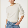 FABIENNE CHAPOT- Molly Short Sleeve Pullover cosy white