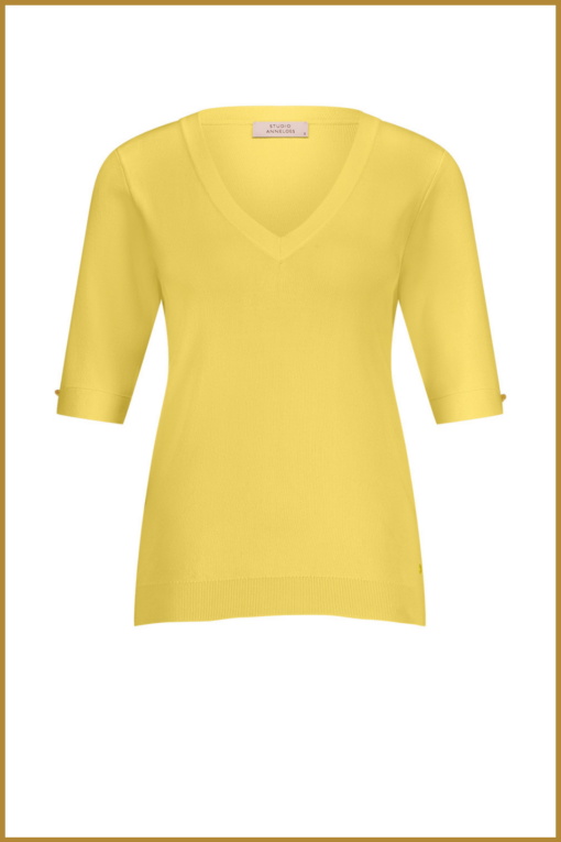 STUDIO ANNELOES-linay pullover yellow-STU250049